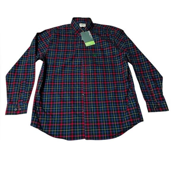 L.L. Bean Other - L.L.Bean TrueCool Plaid Button Down Shirt Men’s Large Traditional Fit NWT